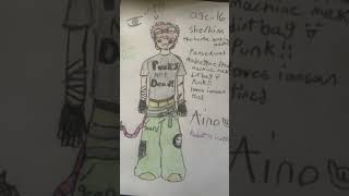Aino in my punk au, also yes this is a crossover as you can see who their parents is.
