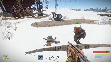 RUST - Helicopter Crossbow Snipe