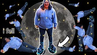 I tried adult moon shoes