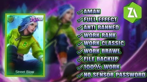 SCRIPT SKIN BENEDETTA STARLIGHT "STREET BLOW" FULL EFFECT NO PASSWORD PATCH YVE || MLBB