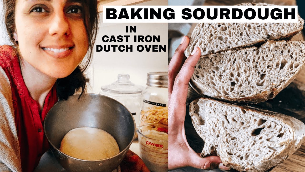 How To Make Sourdough in a Cast Iron Dutch Oven! 