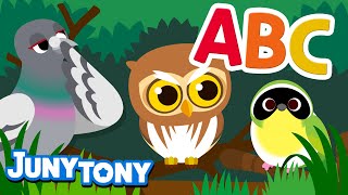 Alphabet Birds | Animal Songs for Kids | Alphabet Phonics | Preschool Songs | JunyTony