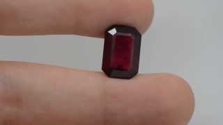 R-154 Red RUBY EM Shape 8.80 Carat Natural loose Gemstone. Certified by IGL Net Worth