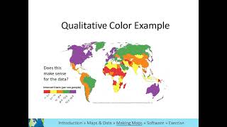 Famous GIS Level 1 Video 18: Choosing color Wealth