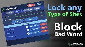 Any Site Lock -  Secure Any sites and Bad Word | Chrome Extension | Browser Plugin | Midsync
