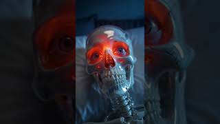 Brain Shrink Simulation (5 Hours Sleep Every Night) 💀 #anatomy #glassskeleton #skeleton #braindamage