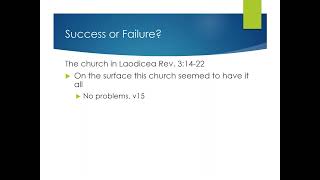 Why do churches Fail Part 1