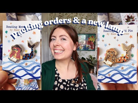 Studio Vlog 058 ⭐ packing orders after my shop update, cooking a feast + unboxing a new lamp