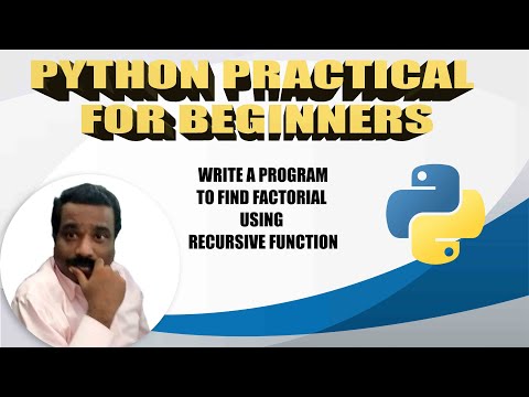 HOW TO FIND FACTORIAL USING RECURSIVE FUNCTION IN PYTHON