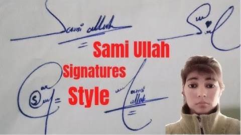 Sami Ullah name signature#gracefull tips of your own name signature#name signature with arooj