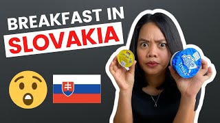 Is the typical Slovak Breakfast good? Watch this! | PART 1 - Skúsila som slovenské raňajky