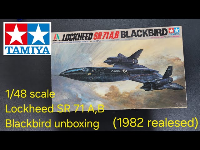 その他 TAMIYA ITALERI LOCKHEED SR 71 A B 1/48 Tamiya 1/48 scale Lockheed sr 71 A,B Blackbird unboxing 1982