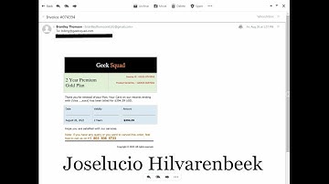 ALERT "GeekSquad Bill " scam