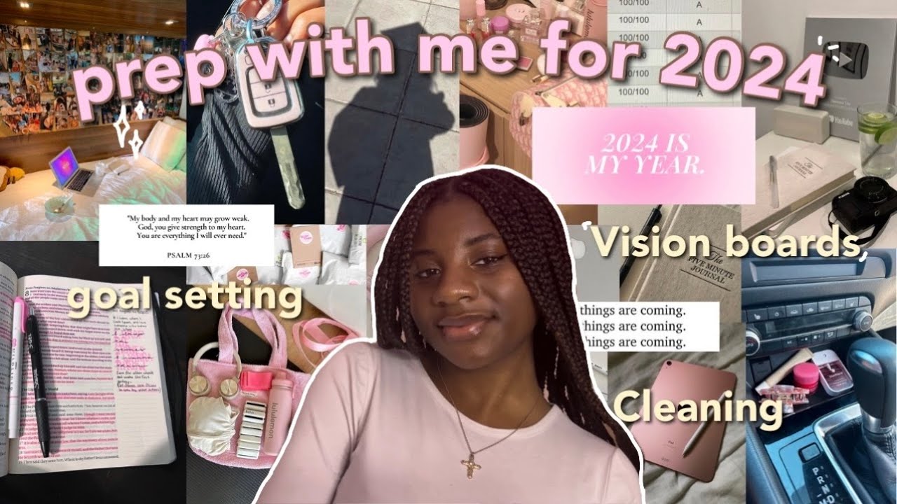 PREP W/ ME FOR 2024🤍 | vision boards, goal setting etc - YouTube