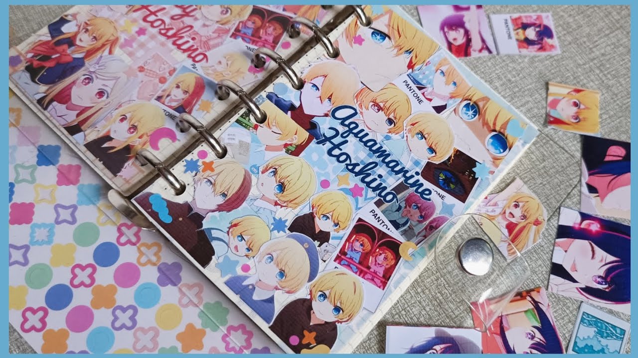 💙Aqua Hoshino from Oshi no Ko | A7 binder journal💎 