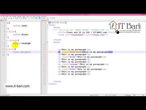 html and css tutorial Multiple Class