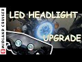 YAMAHA VIRAGO 1100  LED HEADLIGHT UPGRADE | Cheap Ebay Chinese LED Daymaker Knockoff Review