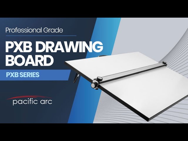 Pacific Arc Table Top Drawing Board with Parallel Bar 18 x 24 White
