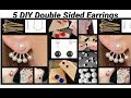 5 DIY Double Sided Earrings Making at home