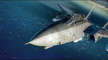 ACE COMBAT 7 E32017: PS4 GAMEPLAY 1080P (F-14 TOMCAT)