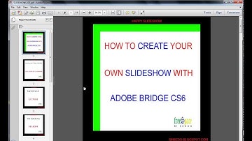 How to Create An Image Slideshow In Bridge CC