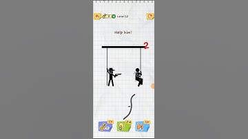 Draw to save game level 11# short video  Help him!