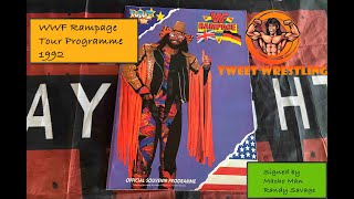 WWF Rampage 1992 Tour Programme - Signed By Macho Man Randy Savage