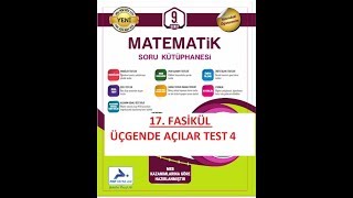 9.SINIF PRF 17. FASİKÜL ÜÇGENDE AÇILAR TEST 4 screenshot 2