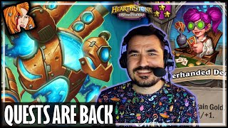 QUESTS ARE BACK IN BGS! - Hearthstone Battlegrounds