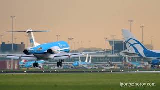 KLM Cityhopper Fokker 70 landing
