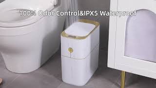 Joybos® 4 Gallon Automatic Touchless Smart Bathroom Trash Can Z96