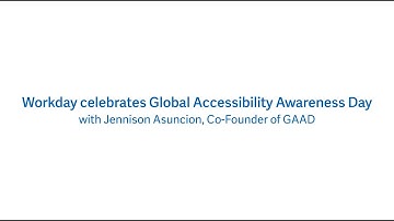 Workday Celebrates Global Accessibility Awareness Day(GAAD) with Jennison Asuncion