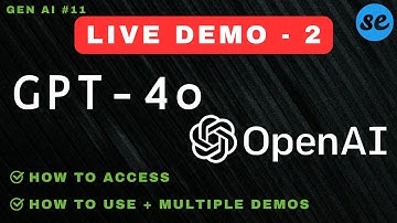 GPT 4o Demo | How to Access GPT 4o | Live Demo | How to Use GPT 4o OpenAI