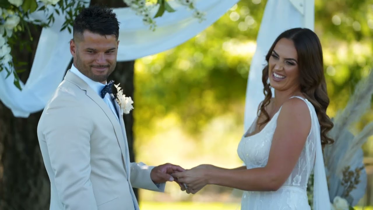 Aimee & Josh wedding film still