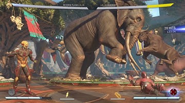 Injustice 2 - Reverse Flash Combos 304.73-655.61 Damage (Competitive Mode On)