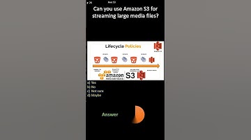 AWS S3| Can you use Amazon S3 for streaming large media files?