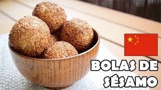 Bolas de sésamo o ajonjolí (Jian Dui, Goma Dango, Báhn Rá)