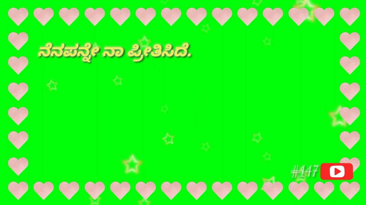 Kannada green screen effect video ll nenapallena YouTube
