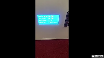 testing video for vending machines with coin acceptor for Poland coins and card reader