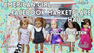 American Girl Facebook Marketplace Find! 5 Doll Lot + Doll Restoration