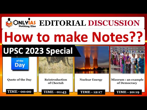 How to make notes of The Hindu Editorial Discussion? UPSC 2023 Current Affairs, Beginners Must watch