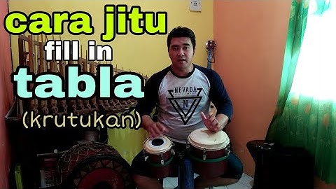 Tutorial/ belajar kendang fill in tabla atau krutukan