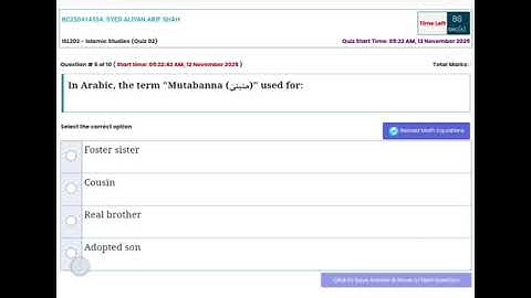 ISL202 - Islamic Studies (Quiz 02) 💯 Percent Paid Whatsapp 03426692724