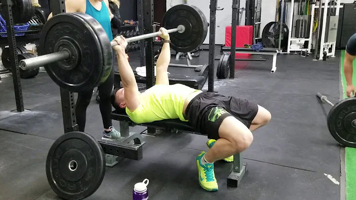 Samson bench 165, 33 reps