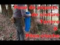 Pose de piquet en bois avec tarière et à la cloche à piquet