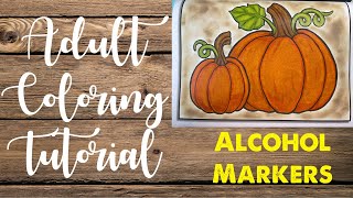 Adult Coloring Tutorial Part 1: Alcohol Markers for Beginners