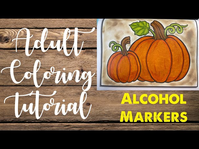 Adult Coloring Tutorial Part 1: Alcohol Markers for Beginners 