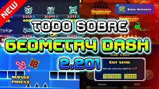 TODOS LOS DETALLES Y CURIOSIDADES DE GEOMETRY DASH 2.201 & MÁS!😎