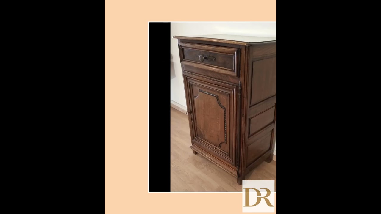 Vintage 1700s Solid oak dresser | Rustic Low Profile Chest of Drawers for Bedroom, Media, or Bar ...