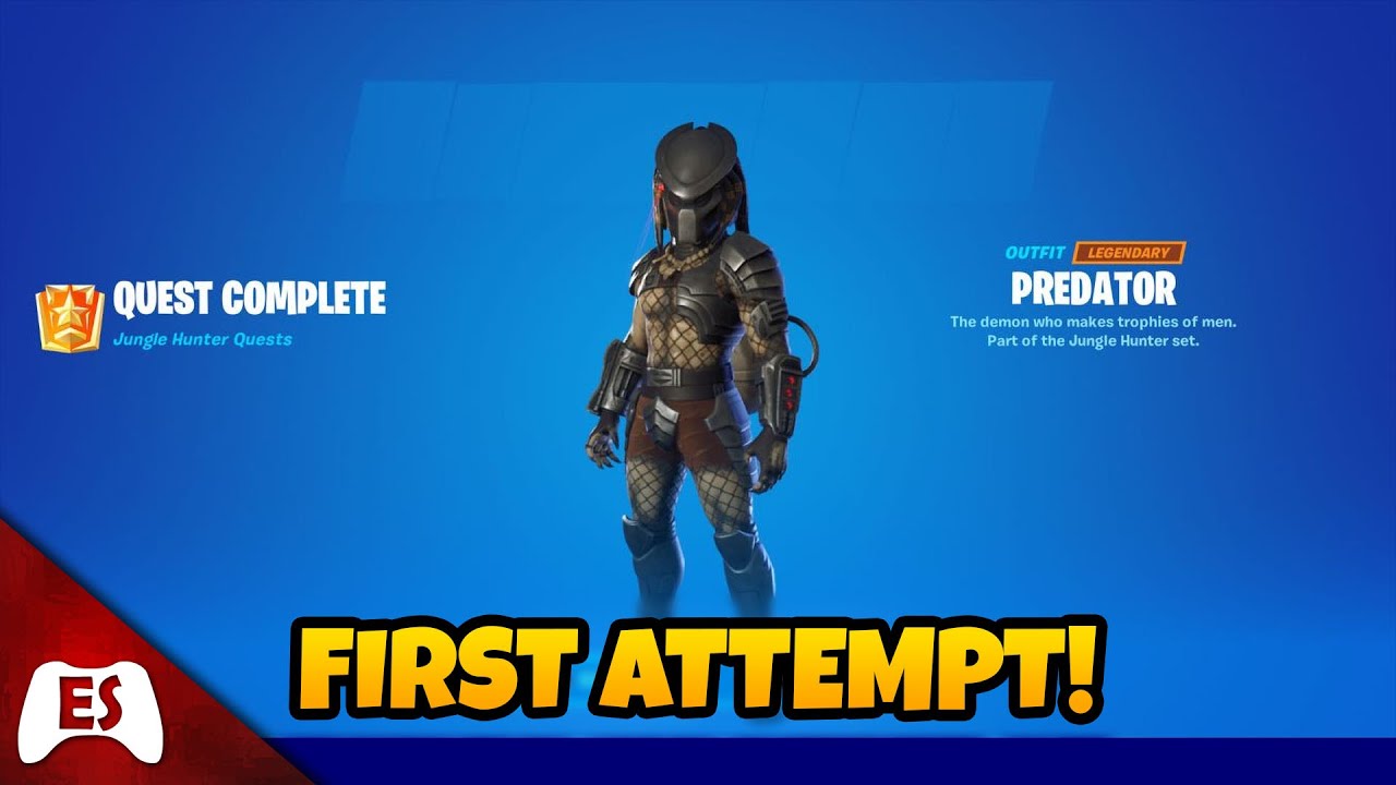 [First Attempt] Unlocked Predator in Fortnite!